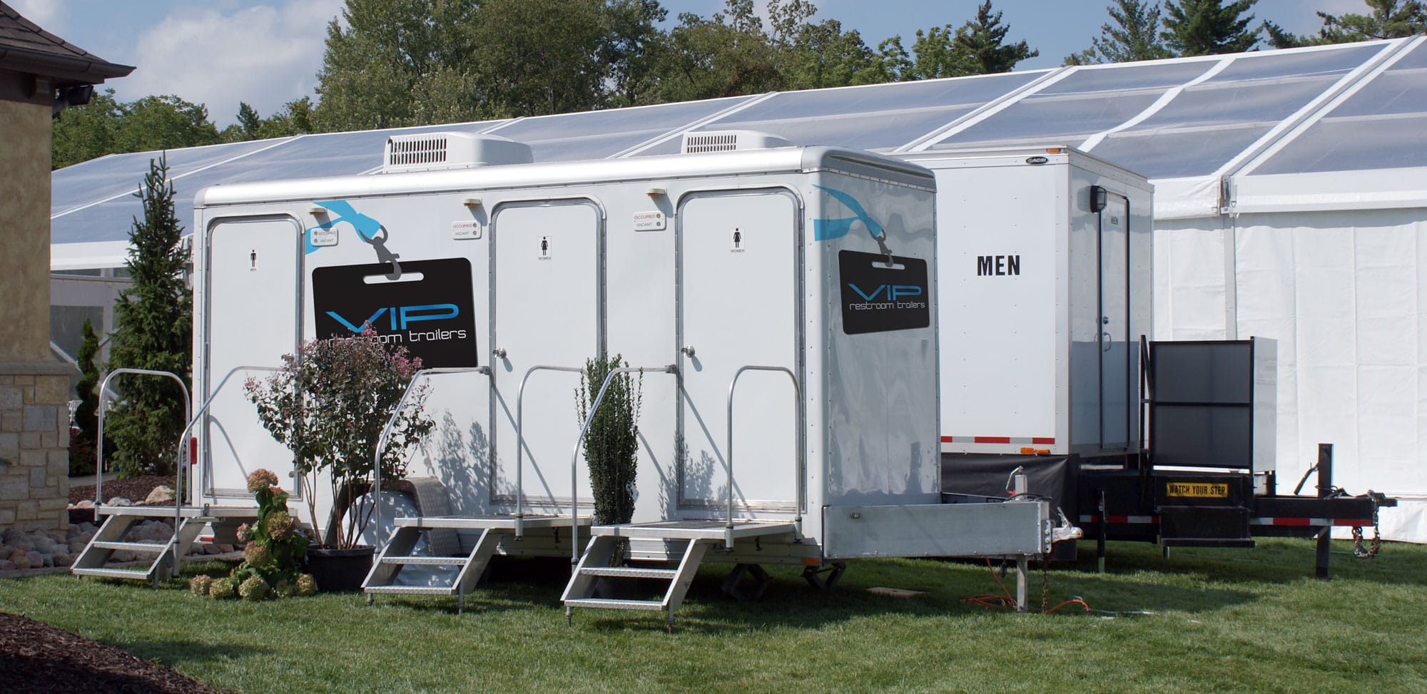 3 Station Restroom Trailer Rental
